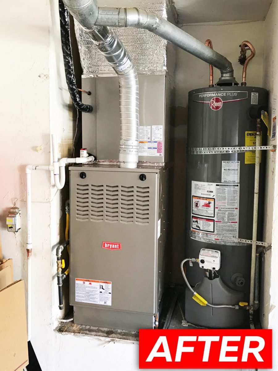 HVAC 801SA48090E21 system installation in Cupertino, California.