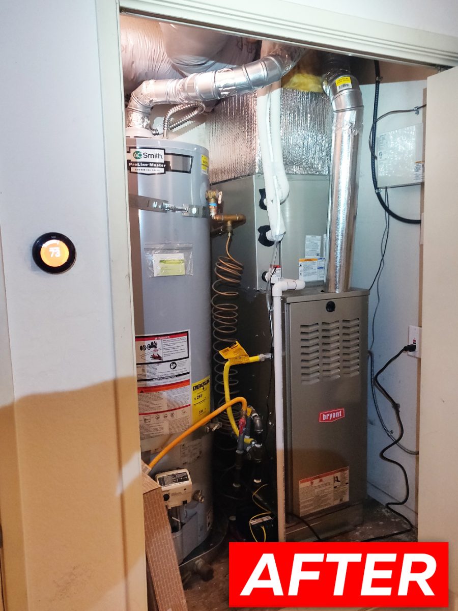 New HVAC 821TA36070V14 installation in East Palo Alto California.