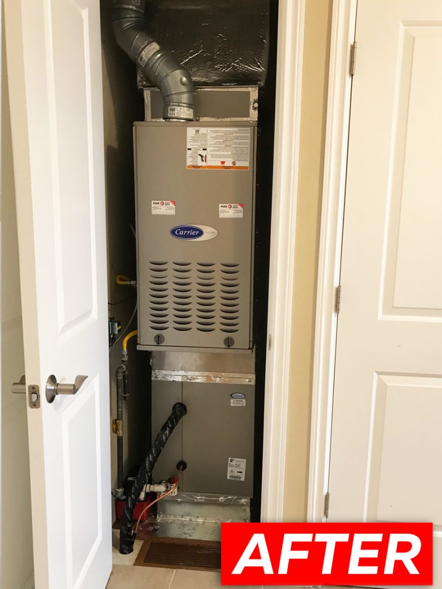 HVAC 58TP1A090V1716 system installation in Fremont, California.