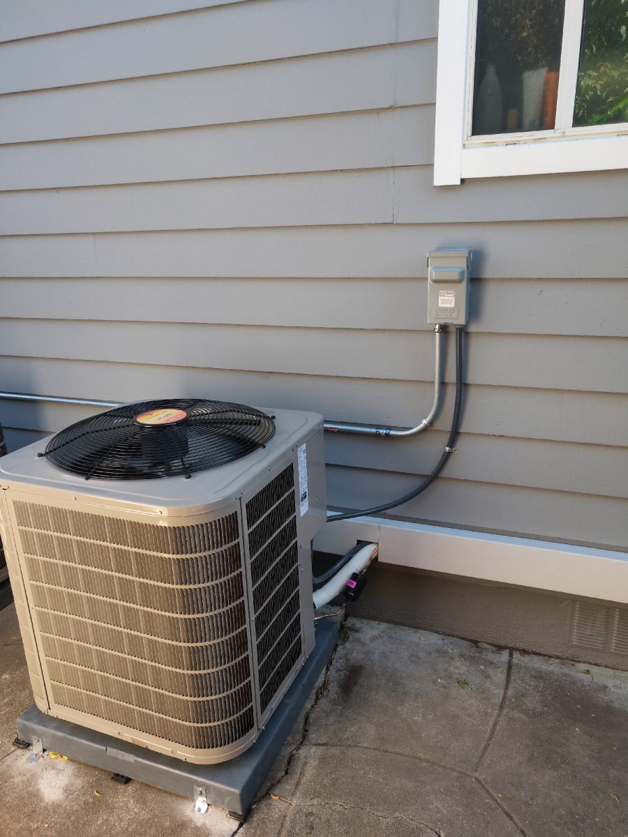 HVAC 821TA36045V14 system installation in Belmont, California.