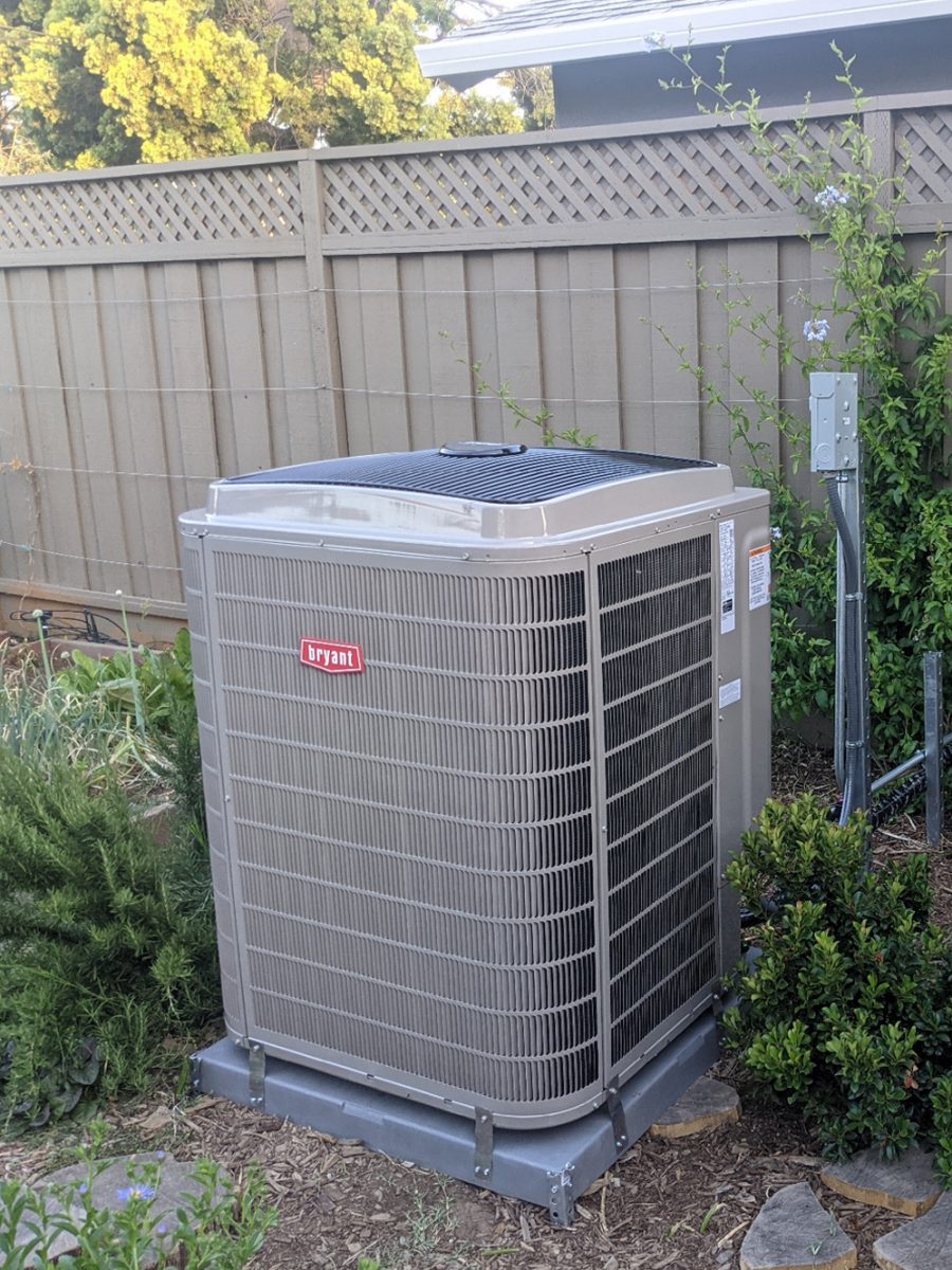 HVAC 284ANV036000 system installation in San Jose, California.