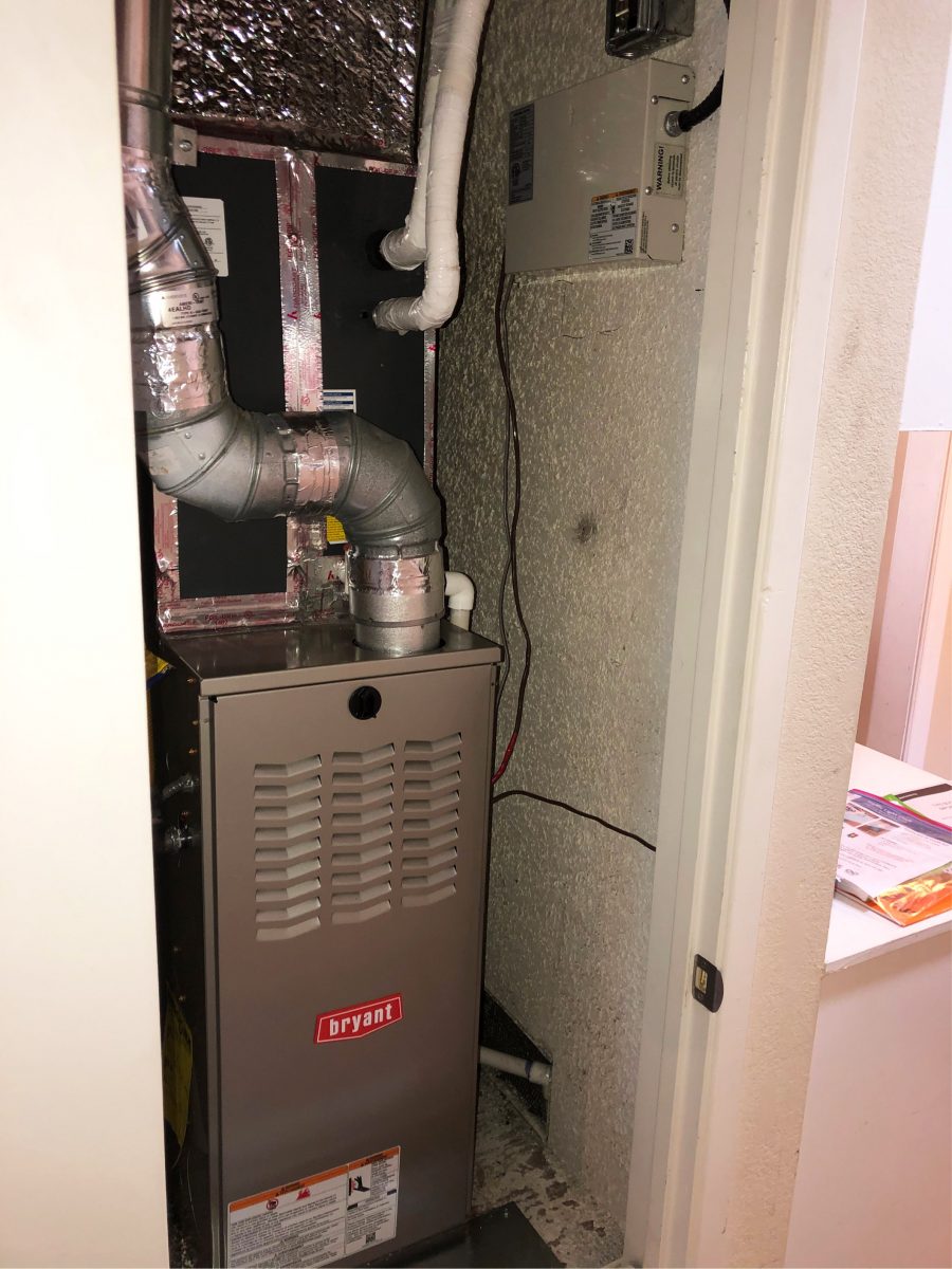 HVAC system with ULTRA Quiet operation SLIM Condenser unit installation in Fremont, California.