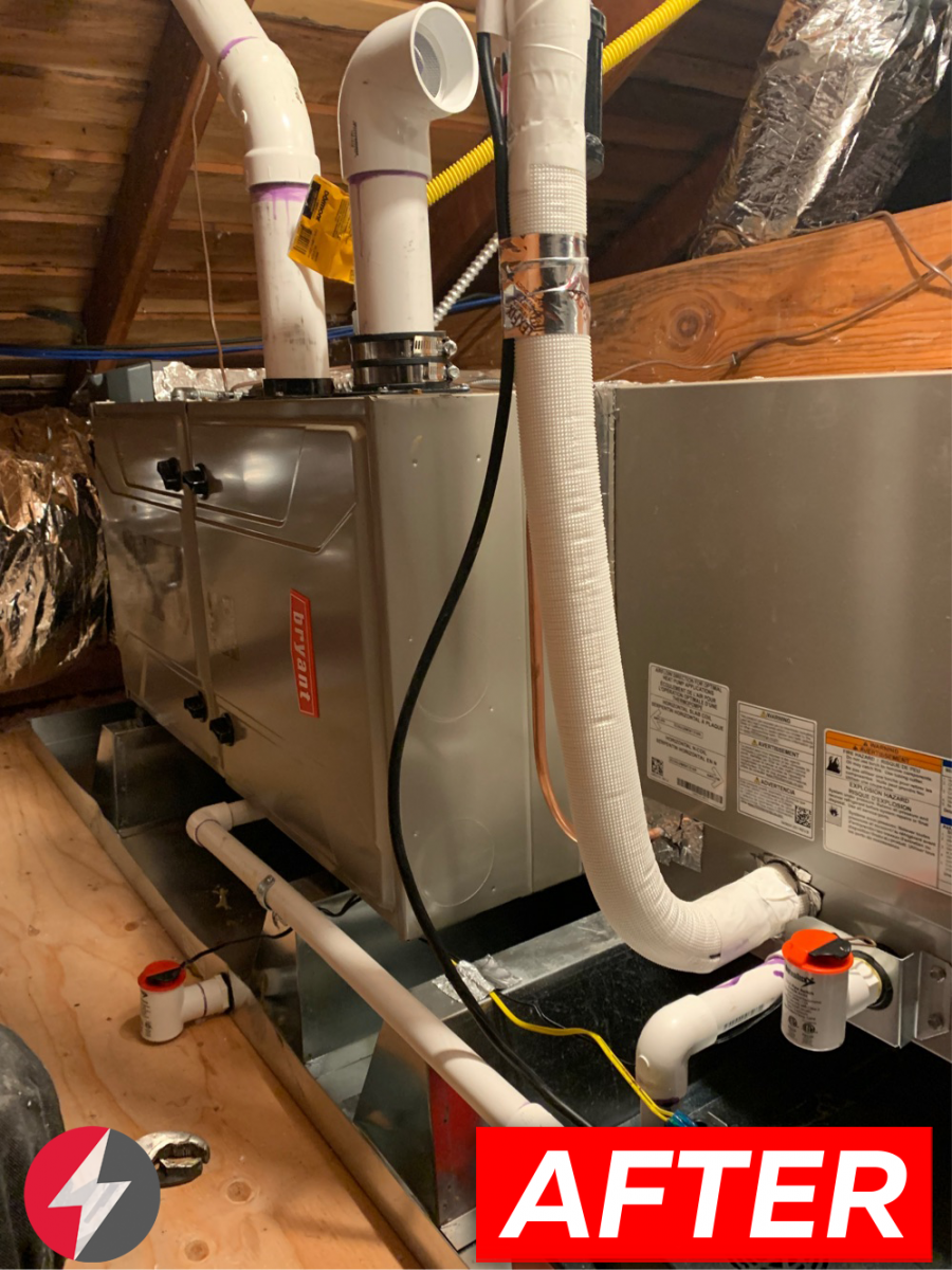 HVAC 926TB48080V17 system installation with replacement in San Mateo, California.