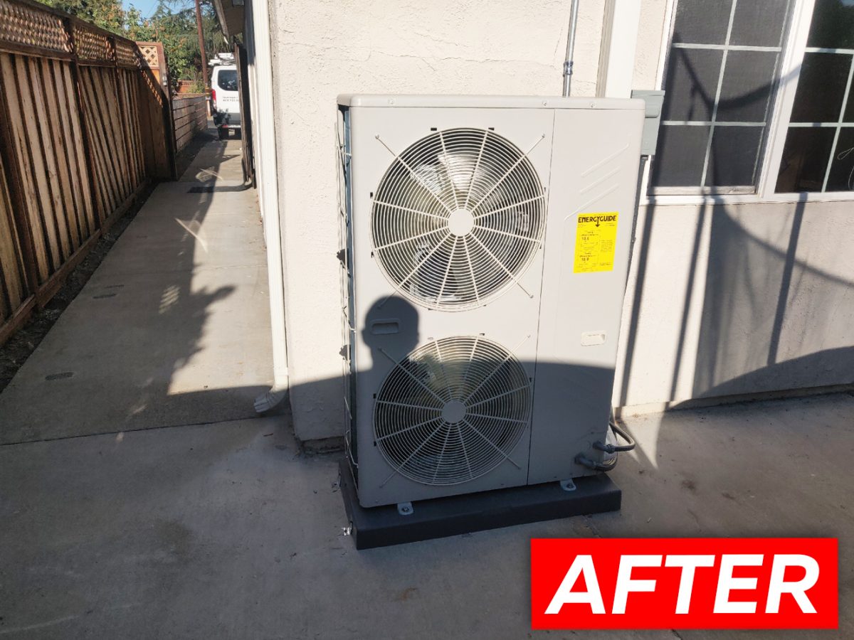 HVAC 40MBDQ36 with replacement in Campbell, California.