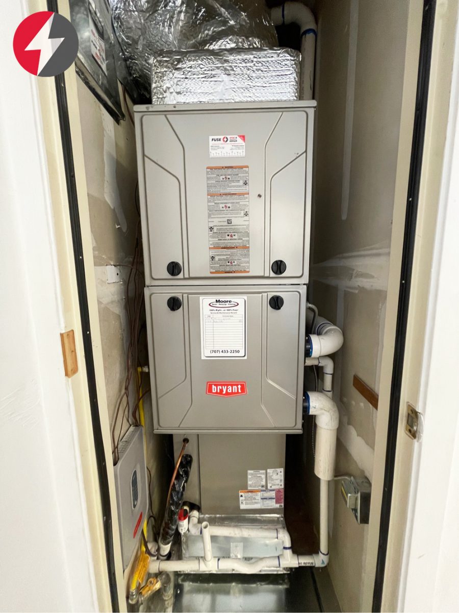 HVAC System Installation with Heat Pump 288BNV049000 in California.