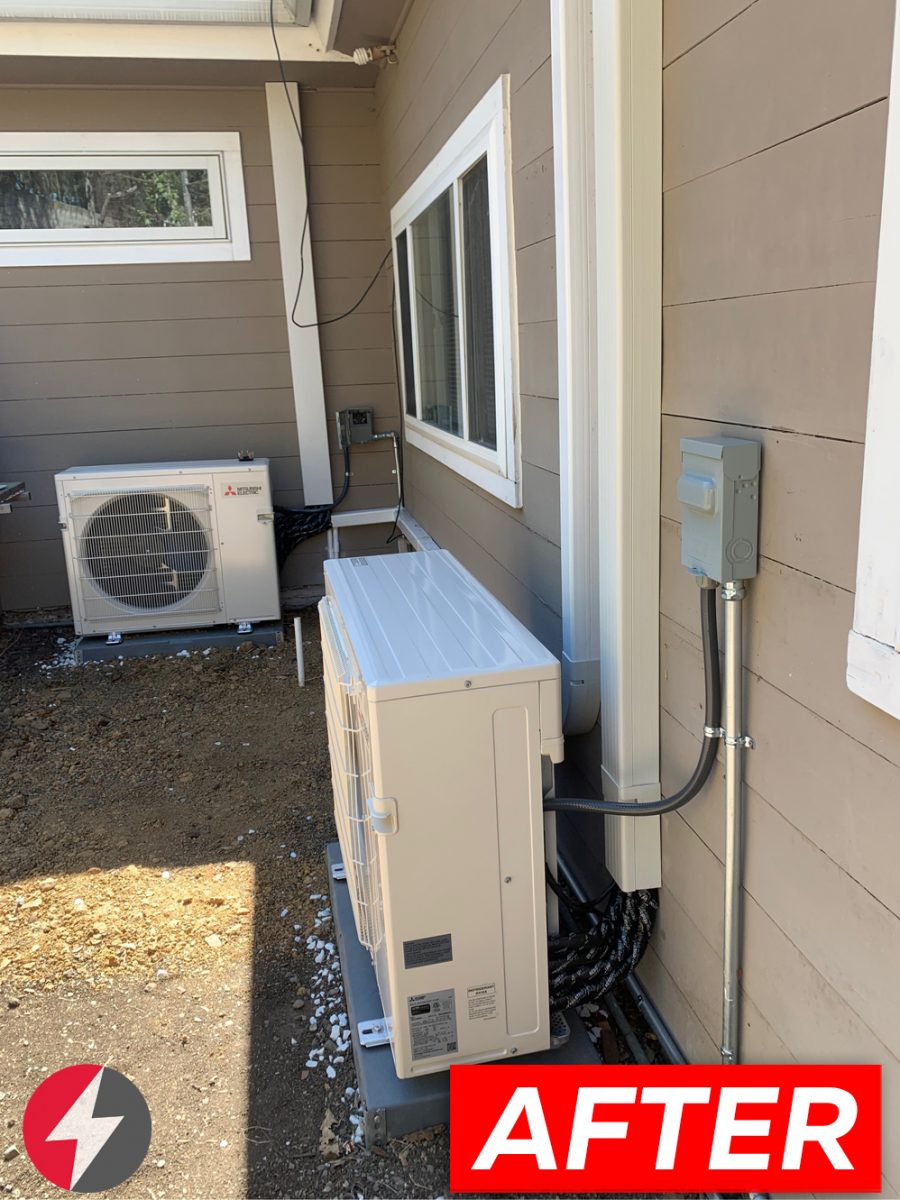 HVAC Mitsubishi Wall Mounted 4-Zone System and 2-Zone System in San Jose, California.