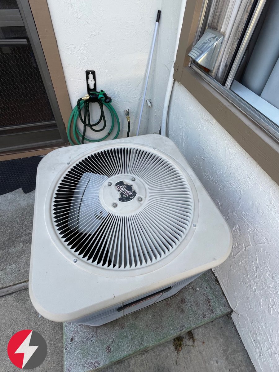 Mitsubishi 42k BTU Cooling & Heating HVAC system installation in Santa Clara, California.