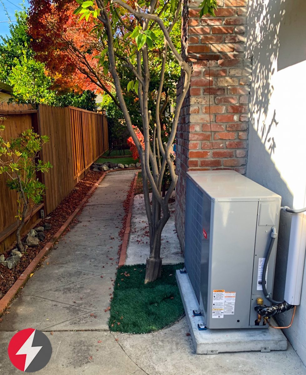 HVAC System installation with 80% efficiency furnace