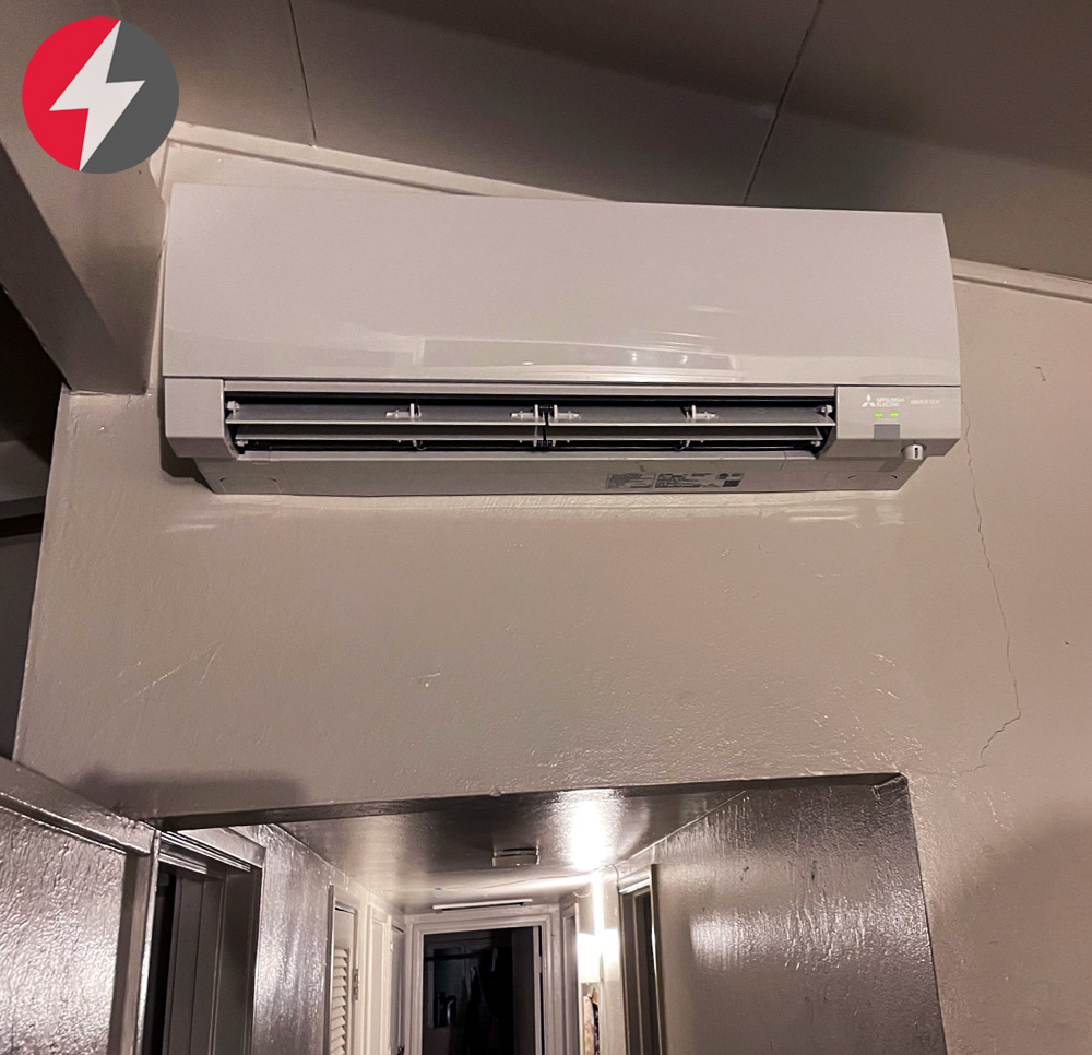 Mitsubishi HVAC system installation