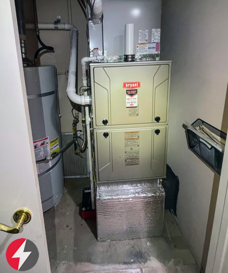 Installation of Bryant HVAC System with 96 Efficiency Furnace in Los