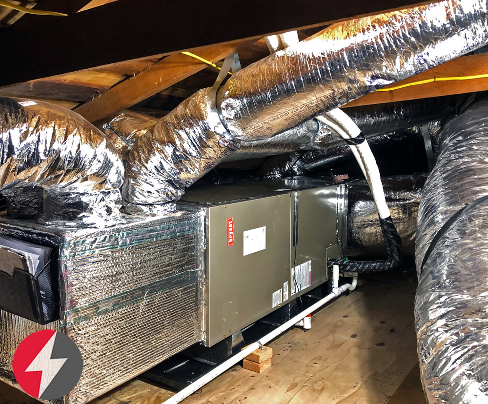 HVAC System with Ductwork Installation
