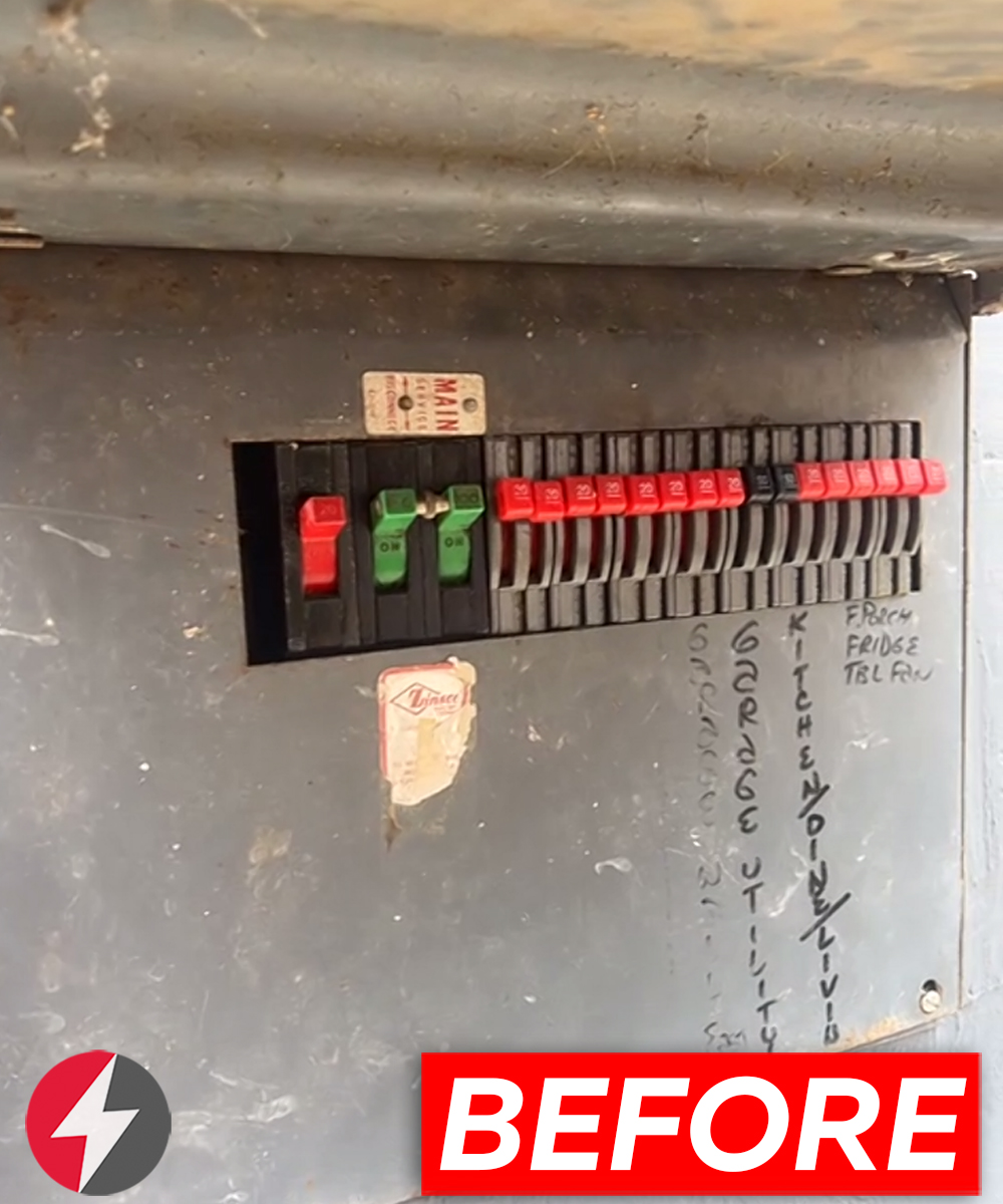 Old Electrical Panel Upgrade