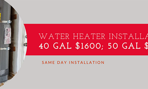 New Water Heater For Just $1600 in San Jose, California