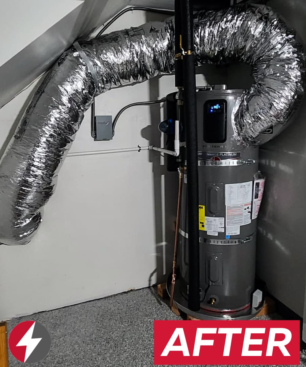 Rheem heat pump water heater installation