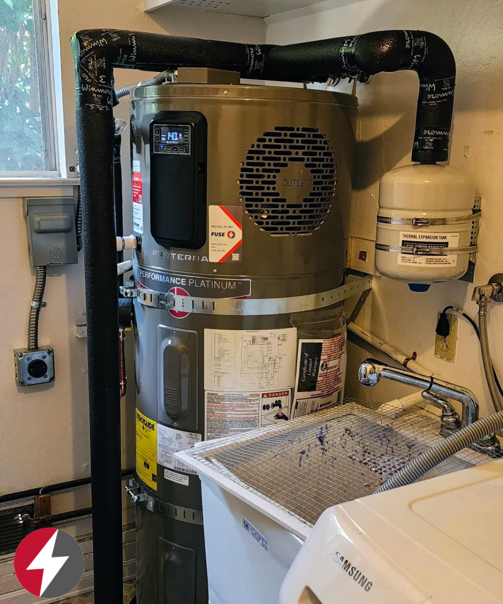 ProTerra hybrid water heater installation